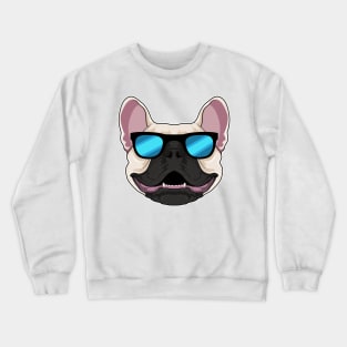 French Bulldog with Sunglasses Crewneck Sweatshirt